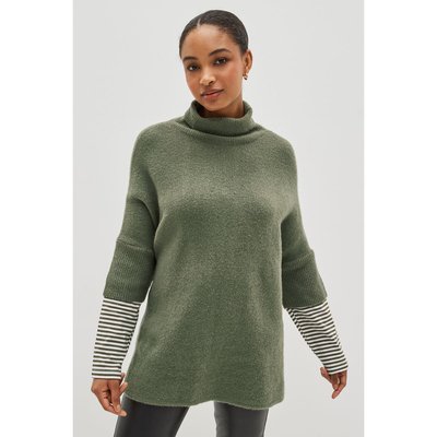 Poncho en maille avec manches moquées NEXT
