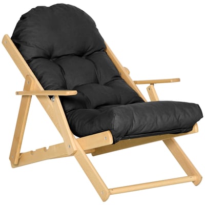 Fauteuil de jardin pliable HOMCOM