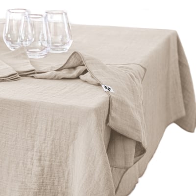 Nappe rectangle gaze de coton Gaia EDEN