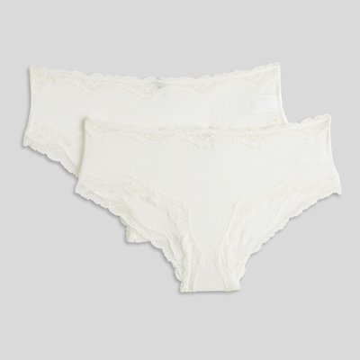 Lot de 2 shorties MALAURY en modal, certifié OEKO-TEX MONOPRIX