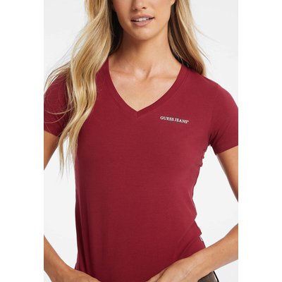 Tee shirt guess rouge femme La Redoute