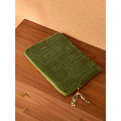 Pochette ordinateur en velours CYRILLUS