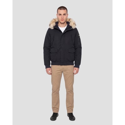 Blouson à capuche avec imitation fourrure amovible SCHOTT