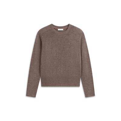 Pull col rond manches longues en laine TOMMY HILFIGER