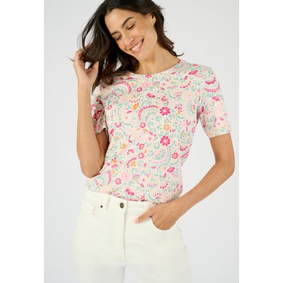T-shirt imprimé pur coton DAMART