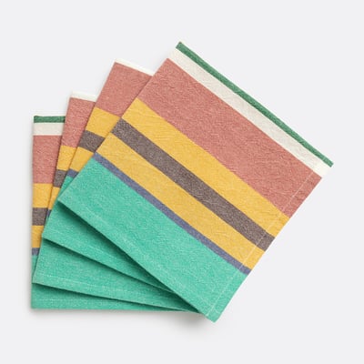 Antika Napkins in Washed Woven-Dyed Cotton LA REDOUTE INTERIEURS