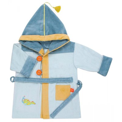 Peignoir enfant Dragon bleu personnalisable L OISEAU BATEAU