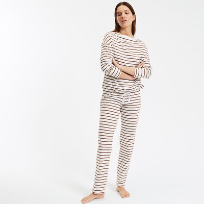 Pyjama rayé en coton ANNE WEYBURN