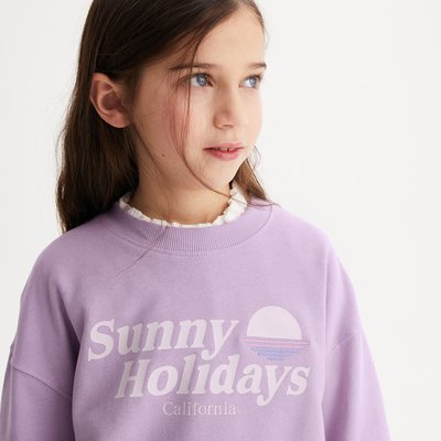 Sweat col rond en molleton LA REDOUTE COLLECTIONS