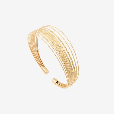 Bracelet jonc doré à l'or fin DISCO CAROLINE NAJMAN