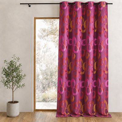 Rideau occultant jacquard à motifs graphiques HOME MAISON