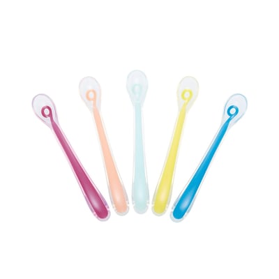 Cuillères bébé souples pour la diversification BABYMOOV