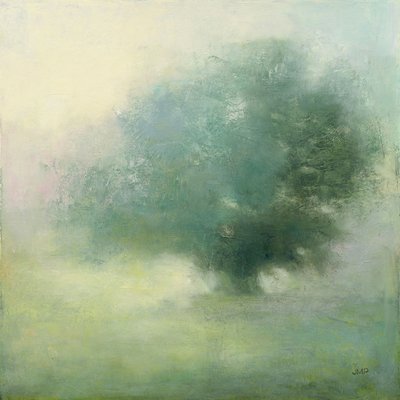 Décoration murale paysage et brume verte HEXOA