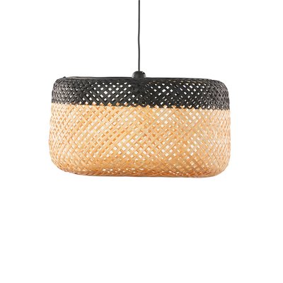 Suspension ronde bambou bicolore MAISON AUBERTIN