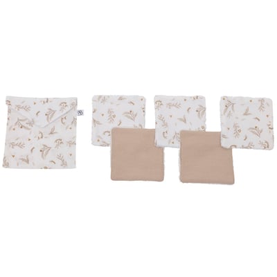 Lot de 5 lingettes lavables BB & CO