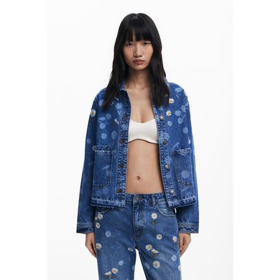 Veste en jean marguerites DESIGUAL