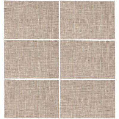 Lot de 6 Sets de table rectangulaire Maoli TOILINUX