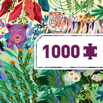 Puzzle 1000 pièces Rainbow Tigers Gallery DJECO