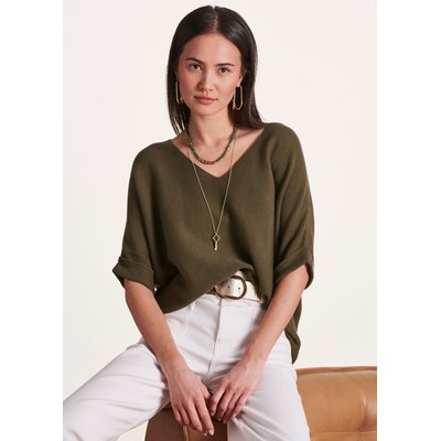 Pull manches courtes col V LA FEE MARABOUTEE