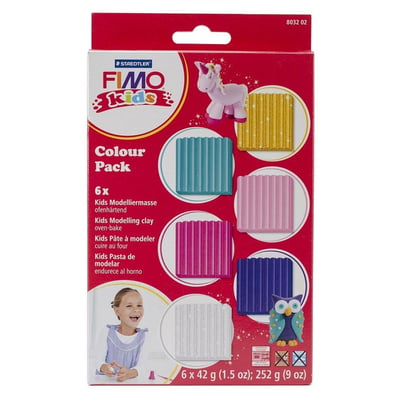 kids 6 pains couleurs fille FIMO