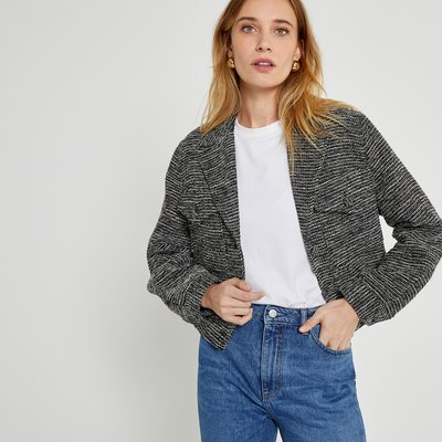 Blouson boutonné, en tweed LA REDOUTE COLLECTIONS