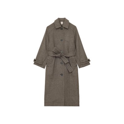 Manteau en lainage pied-de-poule esmé INES DE LA FRESSANGE PARIS