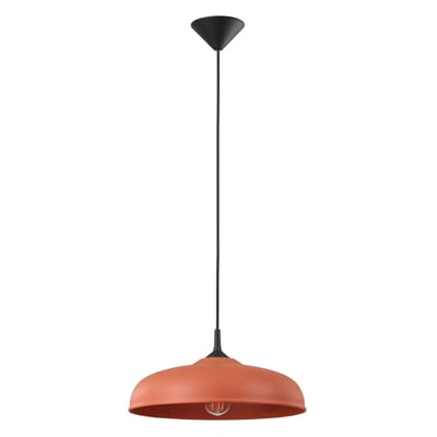 Suspension Acier Ocre Rouge E27 1 Gina EDEN