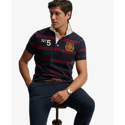 Polo Rugby Jersey Double Emblème Manches Courtes SUPERDRY