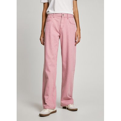 Jeans largos às riscas, cintura subida PEPE JEANS