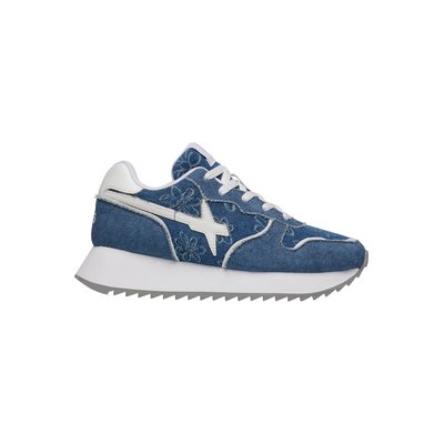 Baskets en cuir et tissu JET-W. W6YZ