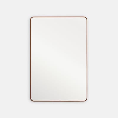 Miroir rectangulaire, en plaqué noyer, 60 x 90 cm, IODUS LA REDOUTE INTERIEURS