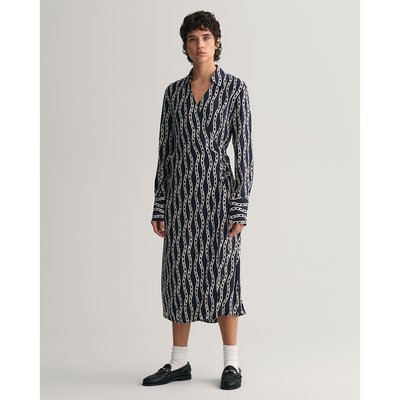 Wickelkleid mit Grafik-Print GANT