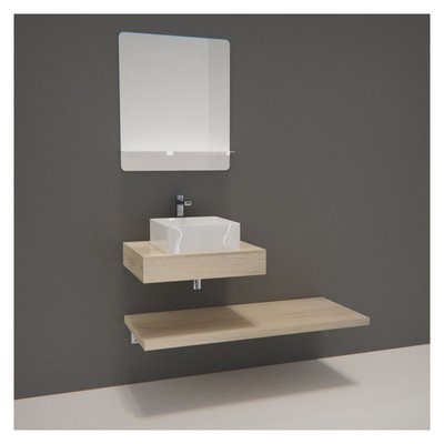 Meuble simple +vasque +miroir WILL MOB IN