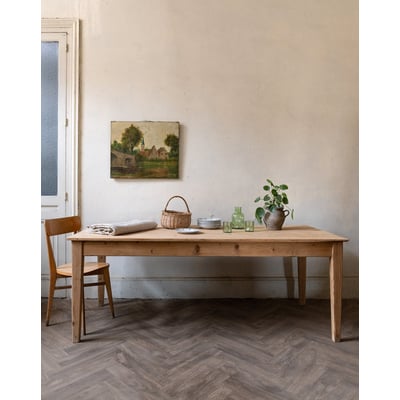 Table à manger de ferme en bois Romy N°1464 - Bon état DEBONGOUT