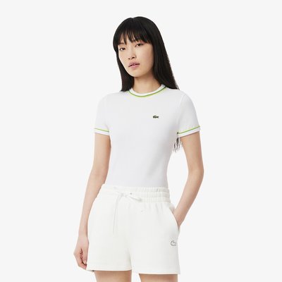 T-shirt manches courtes avec détails contrastés LACOSTE