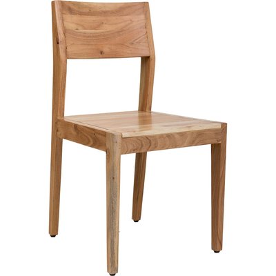 Chaise salle à manger bois d'acacia finition naturelle RECOLLECTION