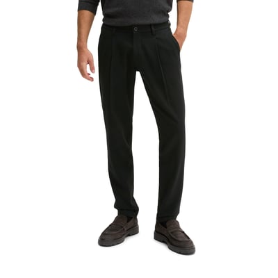 Pantalon modèle Osby Jogger pleats tapered en laine vierge et viscose mélangées MARC O'POLO