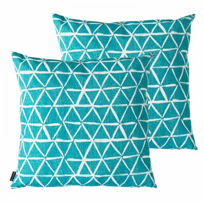 Lot de 2 coussins carrés, QUITO OVIALA