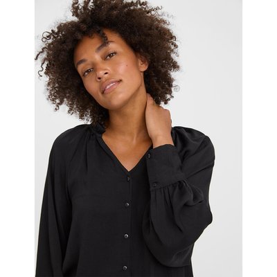 Блузка на пуговицах, V-образный вырез VERO MODA