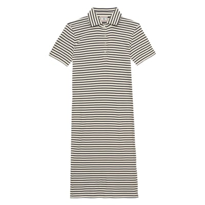 Robe Romane en coton marine INES DE LA FRESSANGE PARIS