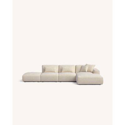 Canapé chaise longue en tissu polyester - ENZO HANNUN