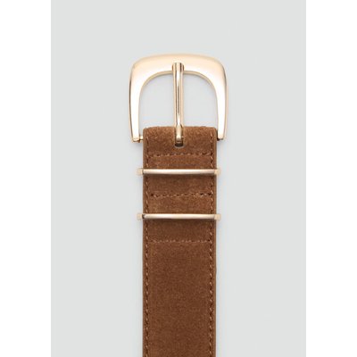 Ceinture en croûte de cuir MANGO