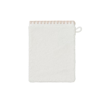 Gant de toilette coton bio OPALYS CARRE BLANC