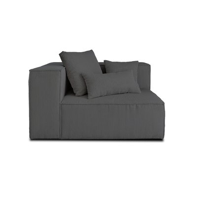 Module d'assise gauche en Velours côtelé - COLOMBINE LISA DESIGN