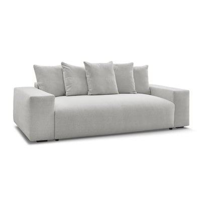 Canapé droit convertible 3 places en tissu chiné, VOLTAIRE BOBOCHIC