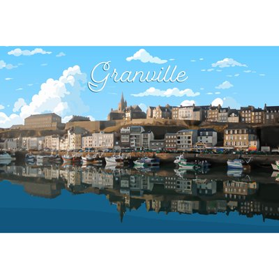 Tableau Sur Toile Illustration Granville CEANOTHE
