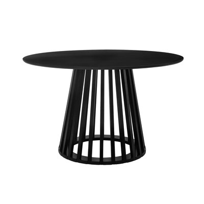 Table à manger ronde effet bois pieds bois de sapin 4 places CLARA SWEEEK