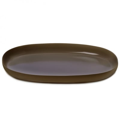 Plateau Ovale en Aluminium 34 x 22 x 2,8 cm ICHENDORF