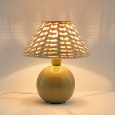 Alios Ceramic & Rattan Table Lamp LA REDOUTE INTERIEURS