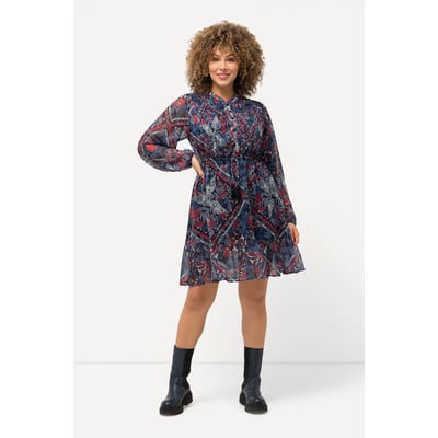 Robe motif cachemire. Col tunisien ULLA POPKEN